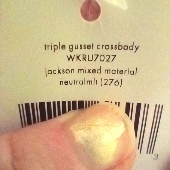 Kate Spade Triple Gusset with Dramatic Snakeskin Shoulder Strap and Gusset; NWT - Picture 10 of 12